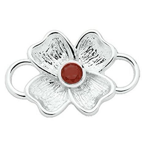 SS Convertible Birthstone Flower Clasp