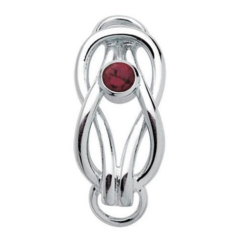 SS Convertible Birthstone Knot Clasp