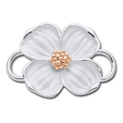 SS and Rose Gold Convertible Flower Clasp
