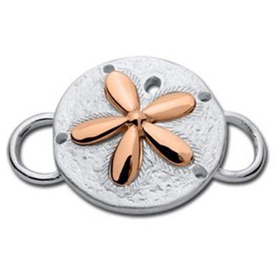SS and Rose Gold Convertible Sand Dollar Clasp