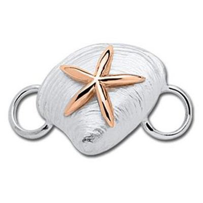 SS and Rose Gold Convertible Clam Shell Clasp