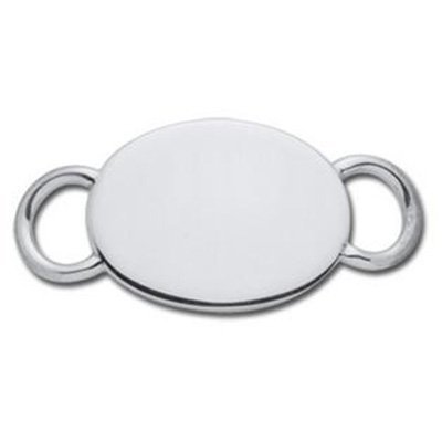 SS Convertible Blank Oval Clasp
