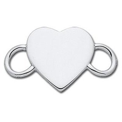 SS Convertible Blank Heart Clasp