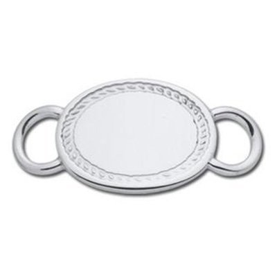 SS Convertible Blank Oval Clasp