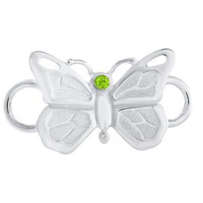 SS Convertible Peridot Butterfly Clasp