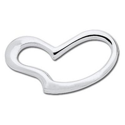 SS Convertible Open Heart Clasp