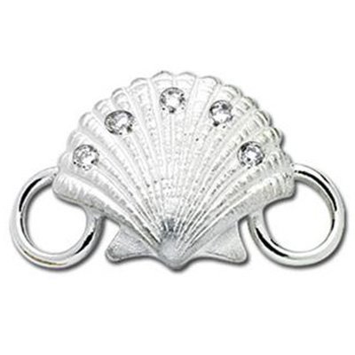 SS Convertible Diamond Scallop Clasp
