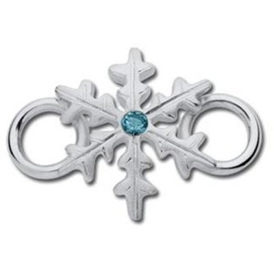 SS Convertible Zircon Snowflake Petite Clasp