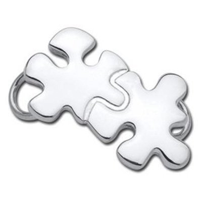 SS Convertible Puzzle Pieces Clasp