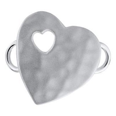 SS Convertible Pierced Heart Clasp
