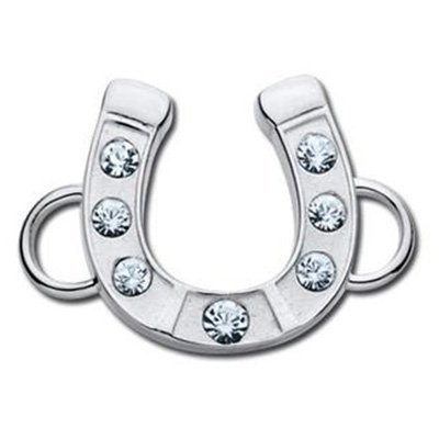 SS Convertible Crystal Horseshoe Clasp