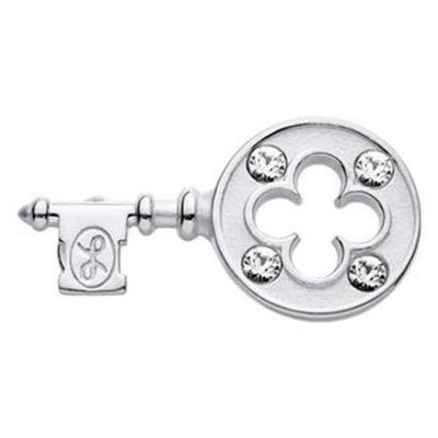 SS Convertible Crystal Key Clasp