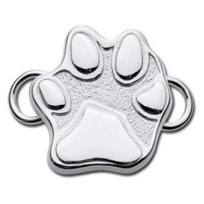 SS Convertible Paw Print Clasp