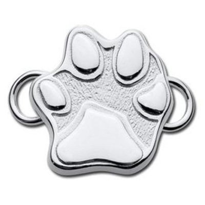 SS Convertible Paw Print Clasp
