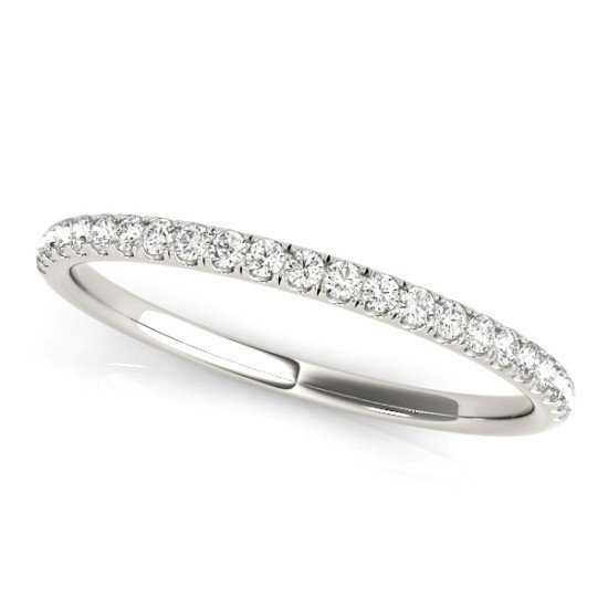 Pave Diamond Wedding Band