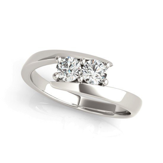 14KWG 0.50ct Diamond "Forever-Two" Ring