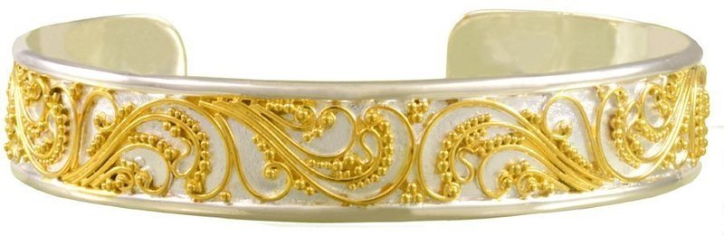 Michou Scrolling Cuff Bracelet - Timeless Scrolls