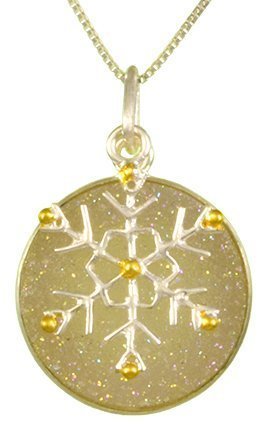 Michou Druzy Snowflake Pendant - Winter Wonderland
