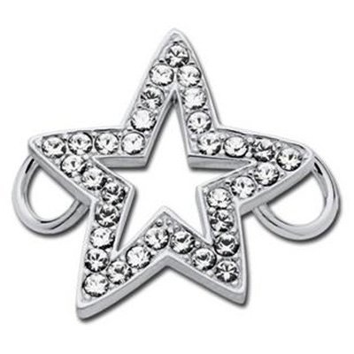 SS Convertible Crystal Star Clasp