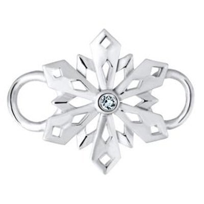 SS Convertible Pierced Snowflake Clasp