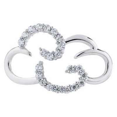 SS Convertible Crystal Cloud Clasp