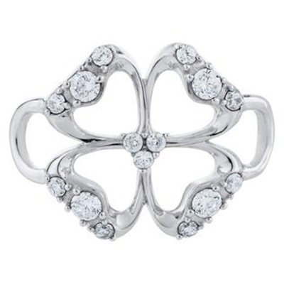 SS Convertible Crystal Dogwood Flower Clasp