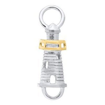 SS and Yellow Gold Convertible Lighthouse Clasp