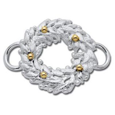 SS and Yellow Gold Convertible Wreath Clasp