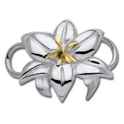 SS and Yellow Gold Convertible Lily Clasp