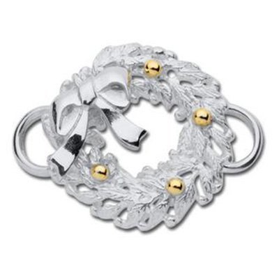 SS and Yellow Gold Convertible Wreath Clasp