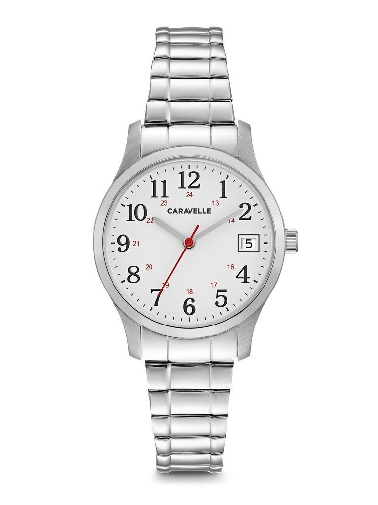 Caravelle clearance silver watch