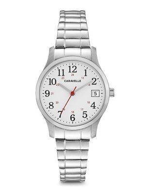 Caravelle Ladies' Silver-Tone Watch