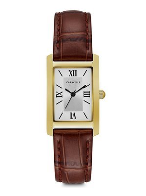 Caravelle Ladies' Gold-Tone Roman Numeral Watch