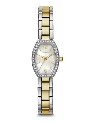 Caravelle Ladies' Two-Tone Crystal Watch