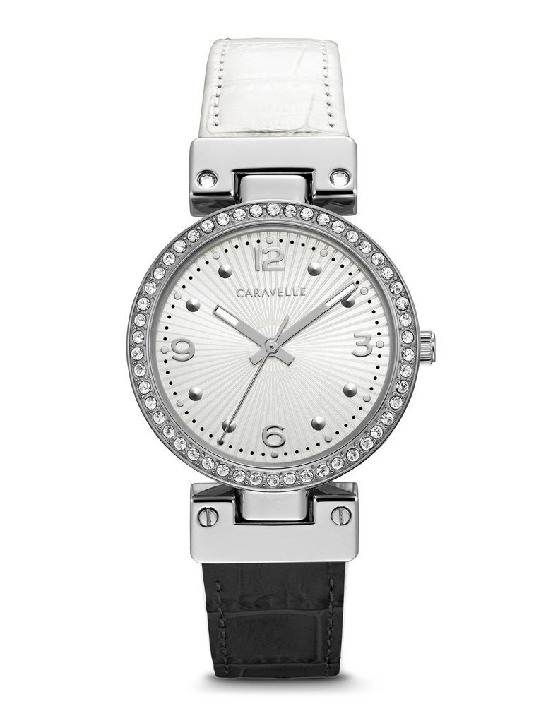 Caravelle Ladies' Silver-Tone Twist Band Watch