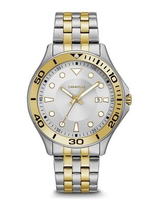 Caravelle Gents' Two-Tone Dive-Style Watch