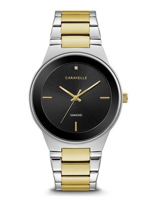 Caravelle Gents' Two-Tone Diamond Watch