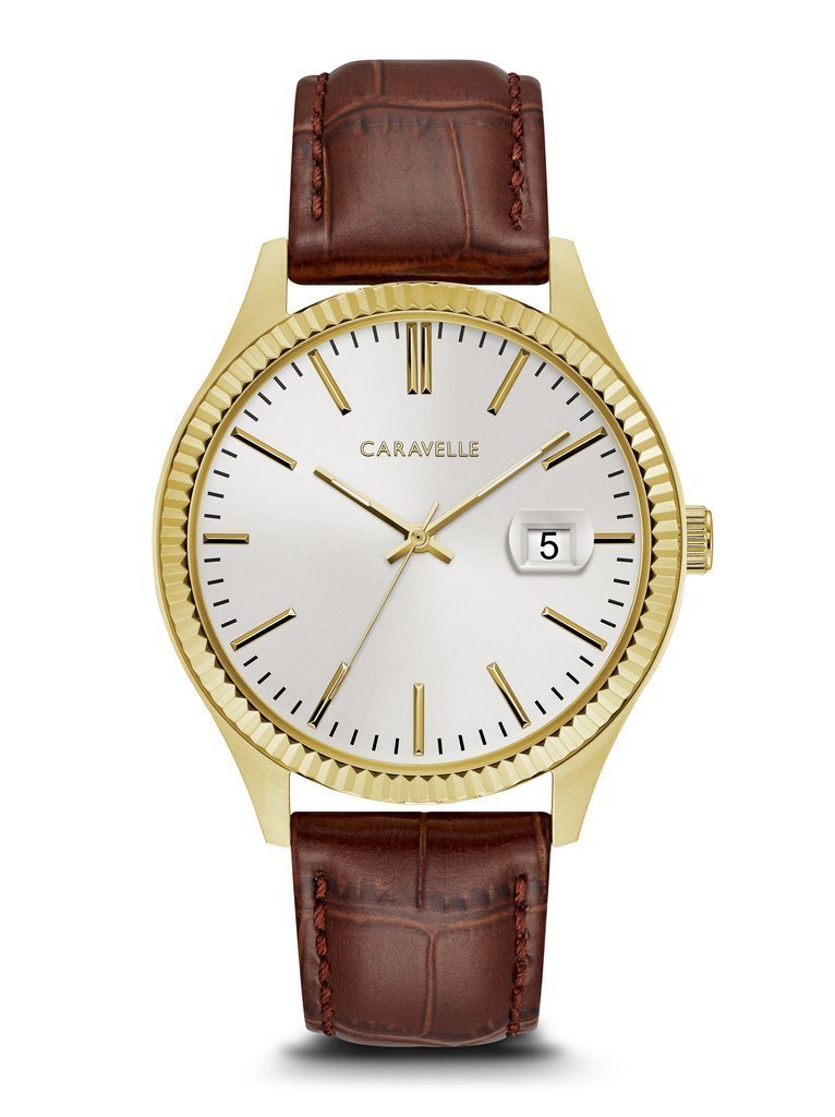 Caravelle rose gold online watch