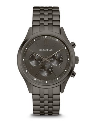 Caravelle Gents' Gunmetal Chronograph Watch