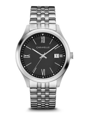 Caravelle Gents' Silver-Tone Watch