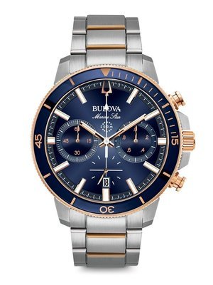 Gents' Bulova 200M Two-Tone Marine Star Watch