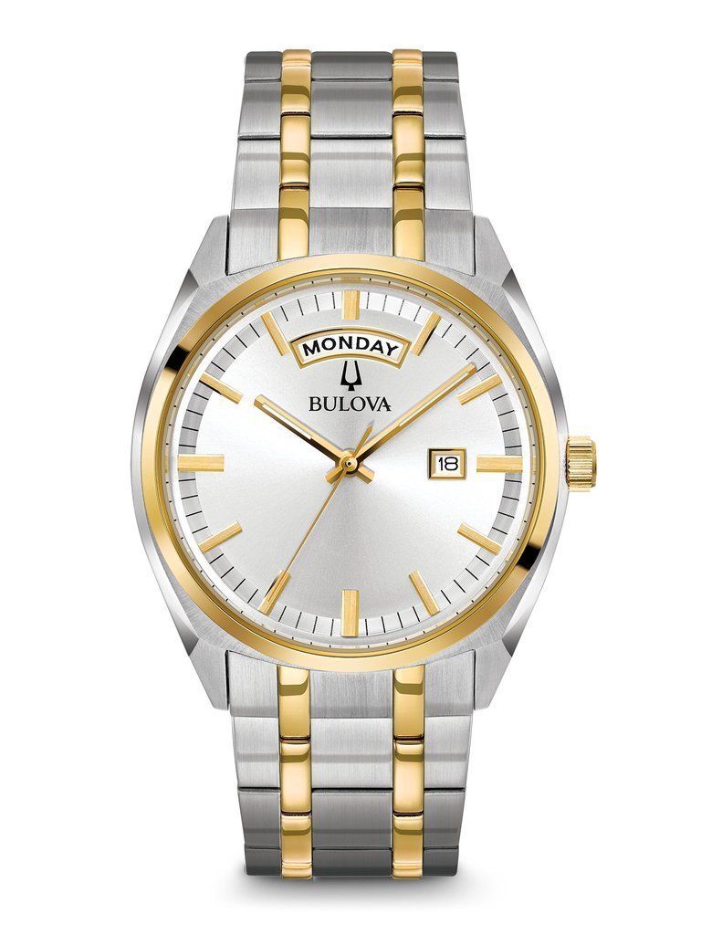 Gents' Bulova Two-Tone Day/Date Classic Watch