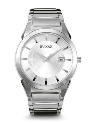 Gents' Bulova Silver-Tone Classic Watch