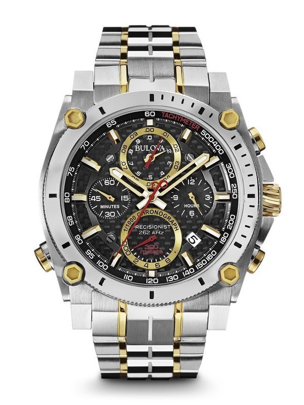 Gents' Bulova Two-Tone Chronograph Precisionist Watch