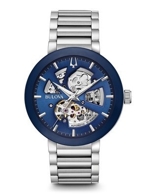 Gents' Bulova Silver-Tone Automatic Modern Watch