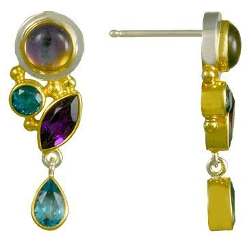 Michou "Mystic Cascade" Earrings - Iridescence Collection