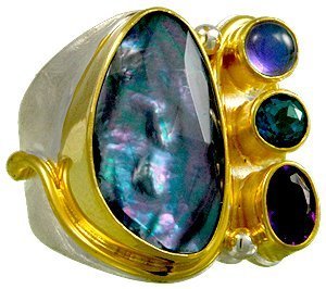 Michou "Mystic Cascade" Ring - Iridescence Collection