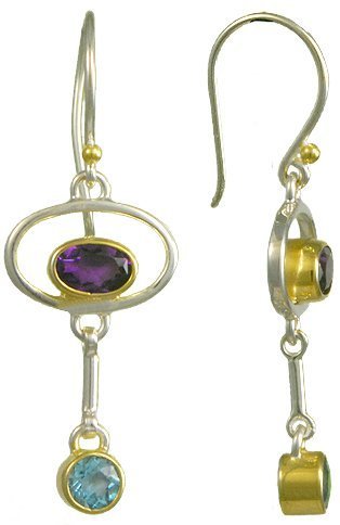 Michou "Purple Glimpse" Earrings - Kaleidoscope Collection