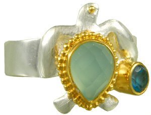 Michou "Ocean Green Turtle" Ring - Poseidon's Treasures