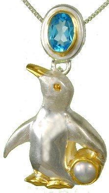 Michou Penguin Pendant - Poseidon's Treasures